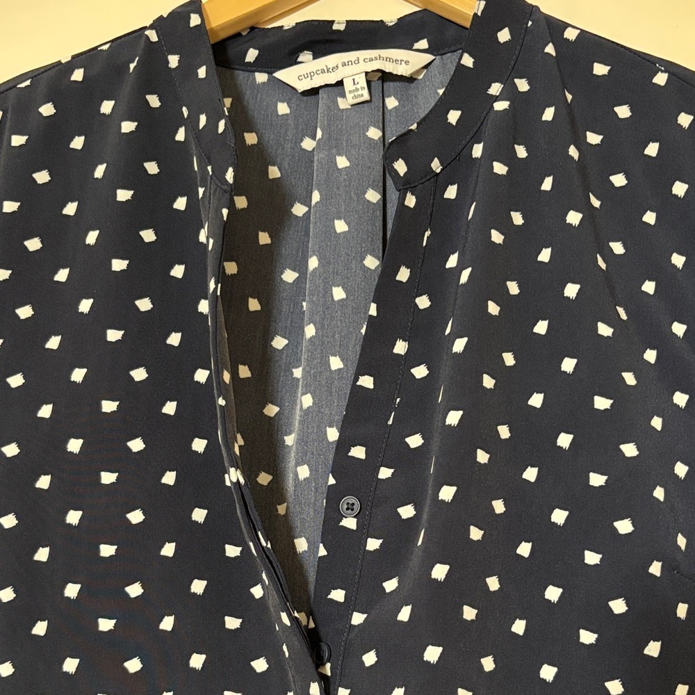 Cupcakes & Cashmere Navy and White Mini Dress - Picture 6 of 6